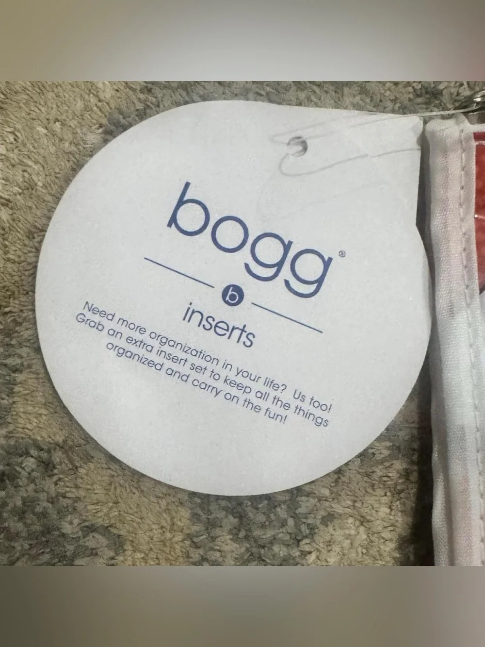 Bogg Clear Basketball Print Decorative Inserts Pouch - New
